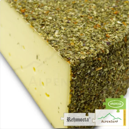 CHEESE REHMOCTA® 'Ilga' wheel | Affine, lactose-free Austrian cheese variety directly from the cheese cellar | Tenderly melting with a unique tomato and basil character