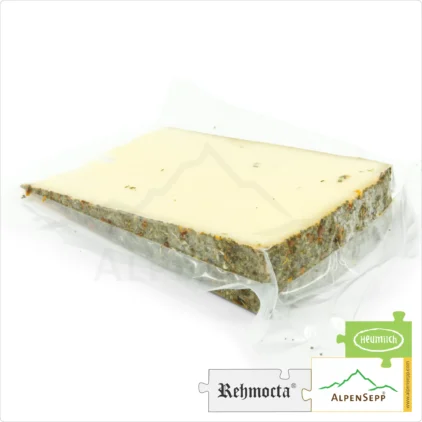 CHEESE REHMOCTA® 'Ilga' | Affine, lactose-free Austrian cheese variety directly from the cheese cellar | Tenderly melting with a unique tomato and basil character