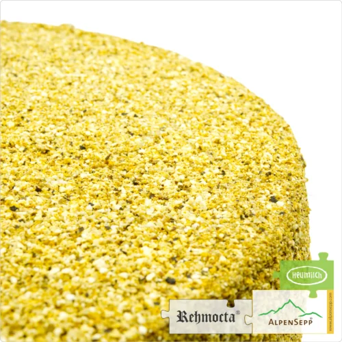 REHMOCTA® CHEESE » Merboth « Whole Wheel | Austrian Lactose-free semi-hard cheese | 8,1 kg 9 CHEESE REHMOCTA® 'Merboth' wheel | Affine, lactose-free semi-hard cheese directly from the cheese cellar | Tenderly melting with an orange pepper character