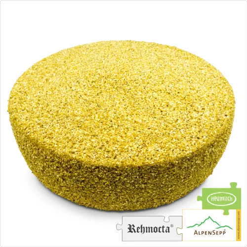 REHMOCTA® CHEESE » Merboth « Whole Wheel | Austrian Lactose-free semi-hard cheese | 8,1 kg 1 CHEESE REHMOCTA® 'Merboth' wheel | Affine, lactose-free semi-hard cheese directly from the cheese cellar | Tenderly melting with an orange pepper character