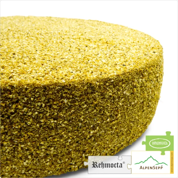REHMOCTA® CHEESE » Merboth « Whole Wheel | Austrian Lactose-free semi-hard cheese | 8,1 kg 8 CHEESE REHMOCTA® 'Merboth' wheel | Affine, lactose-free semi-hard cheese directly from the cheese cellar | Tenderly melting with an orange pepper character