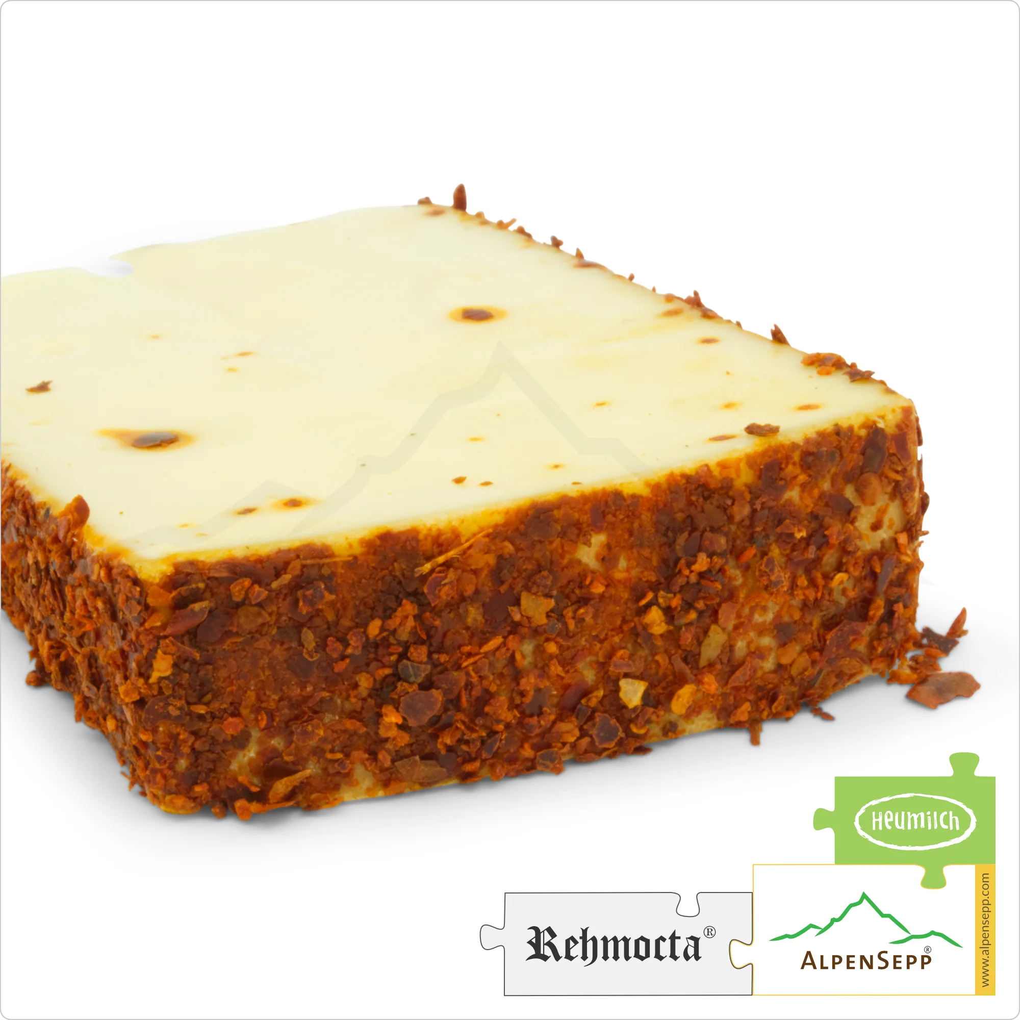 CHEESE REHMOCTA® » Peppino « | Lactose-Free Hay Milk Cheese Variety Refined with STAY SPICED! Spice Blend and Fine Chili | 100% Great Taste Guarantee