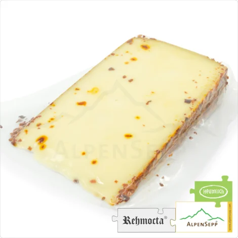 CHEESE REHMOCTA® » Peppino « | Lactose-Free Hay Milk Cheese Variety Refined with STAY SPICED! Spice Blend and Fine Chili | 100% Great Taste Guarantee