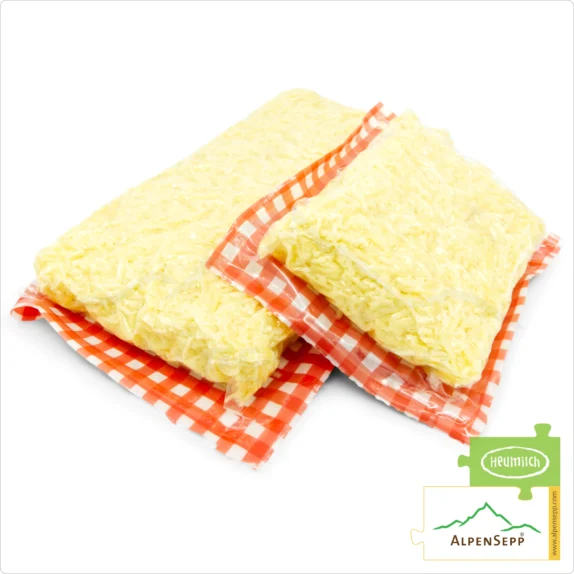 CHEESE SPAETZLE GRATED Cheese Blend | KÄSESPÄTZLE REIBKÄSE Käsemischung | Austrian DELUXE cheese flavor for cheese dishes, gratins, etc. | made from 4 lactose-free hay milk cheese varieties, aromatic + spicy | 1 kg 13 Grated Cheese Blend | PREMIUM cheese flavor for cheese spaetzle & cheese dumplings | made from 4 lactose-free hay milk cheese varieties, aromatic + spicy