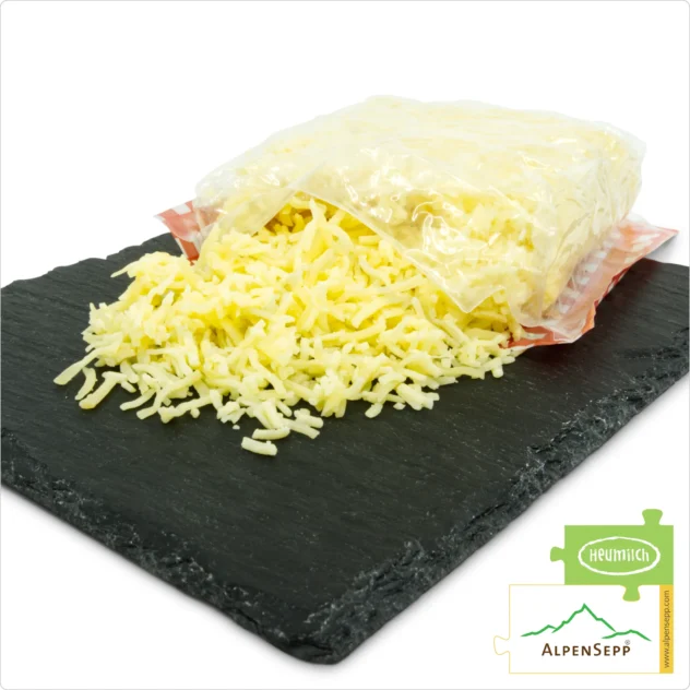 Grated Cheese Blend | PREMIUM cheese flavor for cheese spaetzle & cheese dumplings | made from 4 lactose-free hay milk cheese varieties, aromatic + spicy