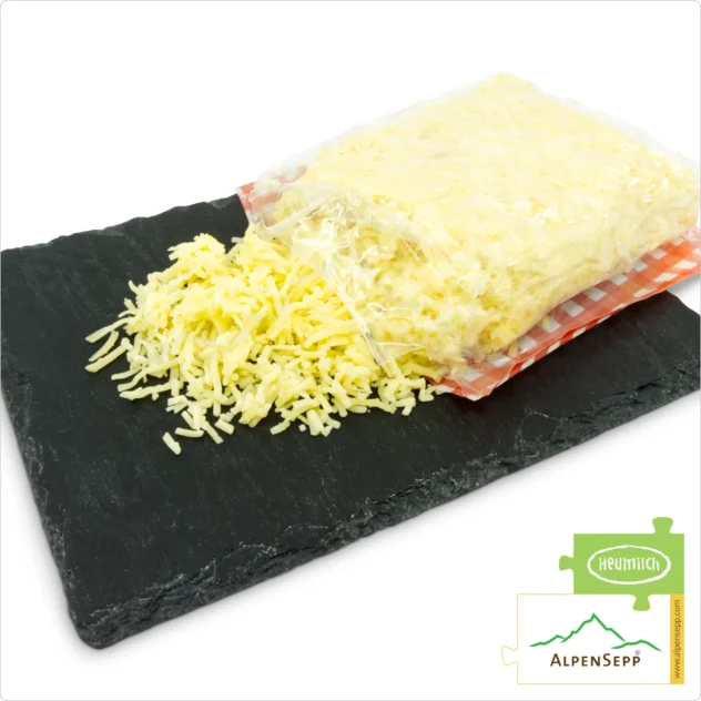 Grated Cheese Blend | PREMIUM cheese flavor for cheese spaetzle & cheese dumplings | made from 4 lactose-free hay milk cheese varieties, aromatic + spicy