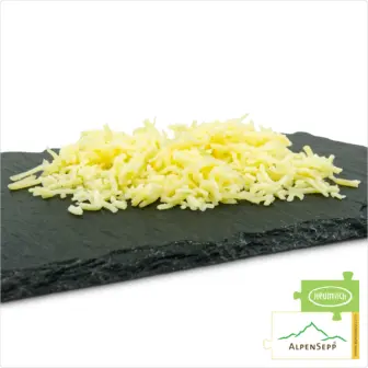 CHEESE SPAETZLE GRATED Cheese Blend | KÄSESPÄTZLE REIBKÄSE Käsemischung | Austrian DELUXE cheese flavor for cheese dishes, gratins, etc. | made from 4 lactose-free hay milk cheese varieties, aromatic + spicy | 1 kg 14 Grated Cheese Blend | PREMIUM cheese flavor for cheese spaetzle & cheese dumplings | made from 4 lactose-free hay milk cheese varieties, aromatic + spicy