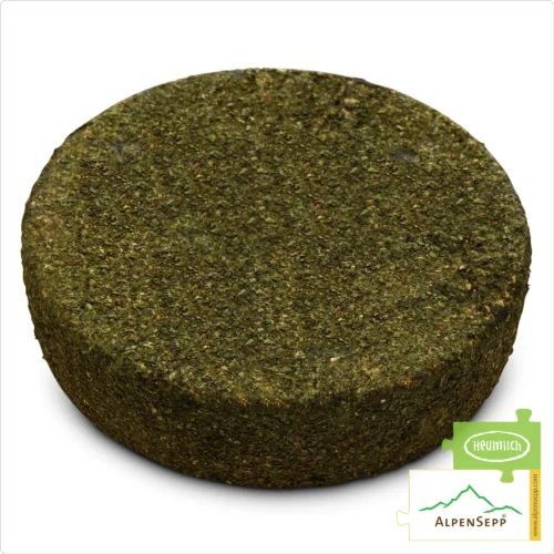 RAMSON - WILD GARLIC CHEESE, Whole Wheel | BÄRLAUCHKÄSE | Austrian Lactose-free semi-hard cheese | 8,1 kg 1 WILD GARLIC CHEESE WHEEL | 100% spicy taste guarantee with a unique wild garlic character | Lactose-free Austrian DELUXE pasture milk cheese, directly from the cheese cellar | Bärlauchkäse