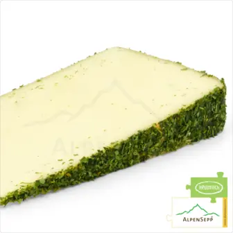 RAMSON - WILD GARLIC CHEESE, Whole Wheel | BÄRLAUCHKÄSE | Austrian Lactose-free semi-hard cheese | 8,1 kg 9 WILD GARLIC CHEESE | 100% spicy taste guarantee with a unique wild garlic character | Lactose-free Austrian DELUXE pasture milk cheese, directly from the cheese cellar | Bärlauchkäse