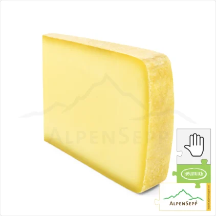 MOUNTAIN CHEESE - ALPINE CHEESE - mild | Aged 4 months | Austrian Lactose-free DELUXE hay-milk hard cheese, straight from the cheese cellar | Mildly aromatic cheese with a flavor guarantee