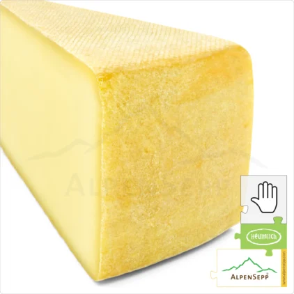 MOUNTAIN CHEESE - ALPINE CHEESE - mild | Aged 4 months | Austrian Lactose-free DELUXE hay-milk hard cheese, straight from the cheese cellar | Mildly aromatic cheese with a flavor guarantee