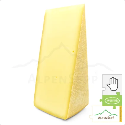 MOUNTAIN CHEESE - ALPINE CHEESE - mild | Aged 4 months | Austrian Lactose-free DELUXE hay-milk hard cheese, straight from the cheese cellar | Mildly aromatic cheese with a flavor guarantee