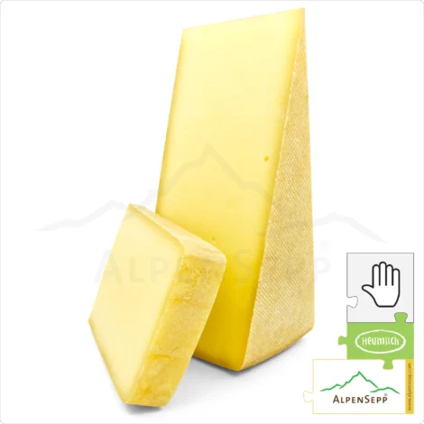 MOUNTAIN CHEESE - ALPINE CHEESE - mild | Aged 4 months | Austrian Lactose-free DELUXE hay-milk hard cheese, straight from the cheese cellar | Mildly aromatic cheese with a flavor guarantee