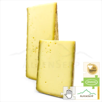 ALPINE CHEESE very tangy | matured for 12 months | lactose-free Austrian PREMIUM hay milk hard cheese straight from the cheese cellar | strong, spicy cheese enjoyment guarantee | Bergkäse 12 Monate