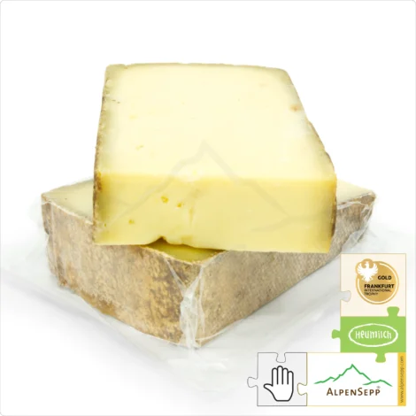 ALPINE CHEESE very tangy | matured for 12 months | lactose-free Austrian PREMIUM hay milk hard cheese straight from the cheese cellar | strong, spicy cheese enjoyment guarantee | Bergkäse 12 Monate