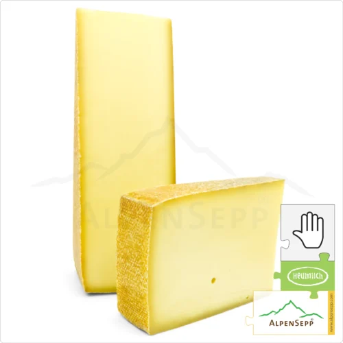 MOUNTAIN CHEESE spicy, Whole Wheel | BERGKÄSE würzig | Aged 8 months | Austrian Lactose-free alpine hard cheese | Bergkäse würzig 9 ALPINE CHEESE spicy | 8 months matured | Austrian lactose-free DELUXE hay milk hard cheese straight from the cheese cellar | aromatic-spicy cheese enjoyment guarantee | Bergkäse 8 Monate