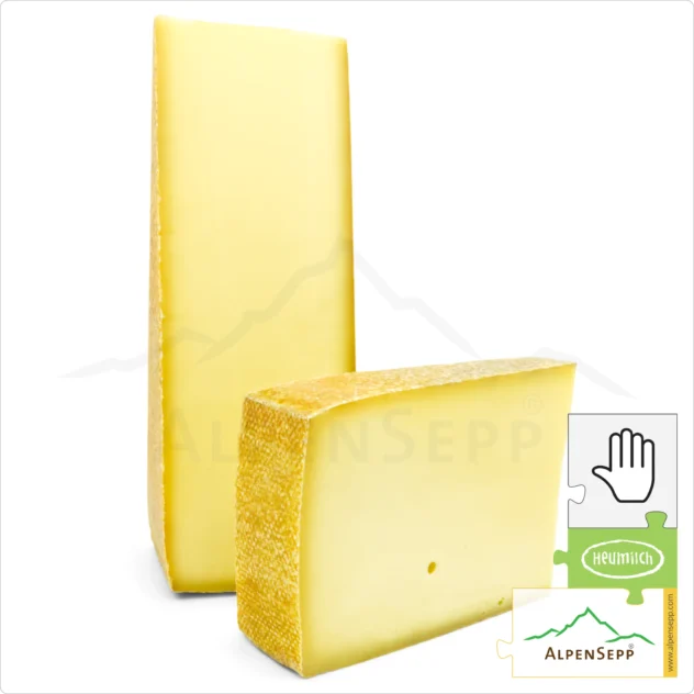 ALPINE CHEESE spicy | 8 months matured | Austrian lactose-free DELUXE hay milk hard cheese straight from the cheese cellar | aromatic-spicy cheese enjoyment guarantee | Bergkäse 8 Monate