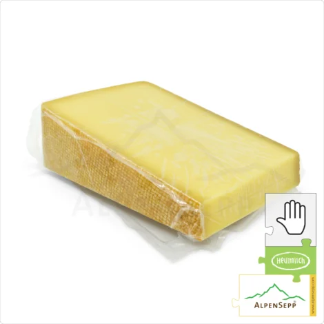 ALPINE CHEESE spicy | 8 months matured | Austrian lactose-free DELUXE hay milk hard cheese straight from the cheese cellar | aromatic-spicy cheese enjoyment guarantee | Bergkäse 8 Monate