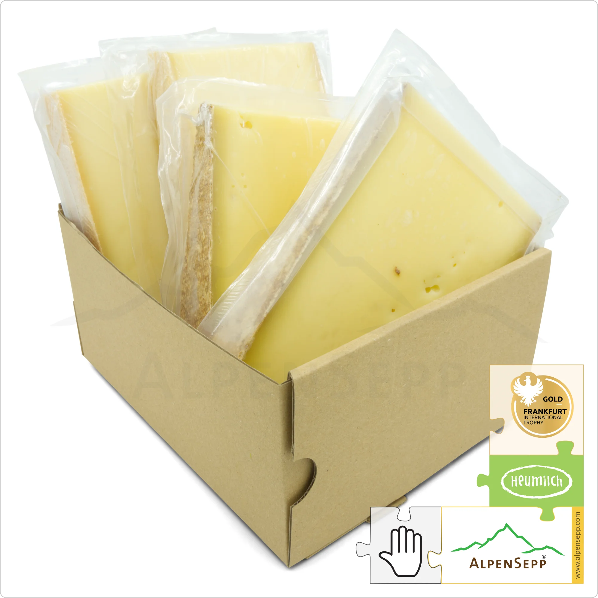 ALPENSEPP 4.0 | Mountain Cheese Test Promotion | Austrian lactose-free mild and spicy hard cheese | 2 kg