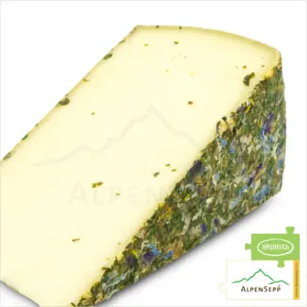 BLOSSOMS CHEESE , Whole Wheel | BLUMENKÄSE | Austrian Lactose-free semi-hard cheese | 8,1 kg 8 BLOSSOMS CHEESE | 100% mild and harmonious pleasure guarantee with unique flower character | Lactose-free DELUXE semi-hard Austrian cheese straight from the cheese cellar