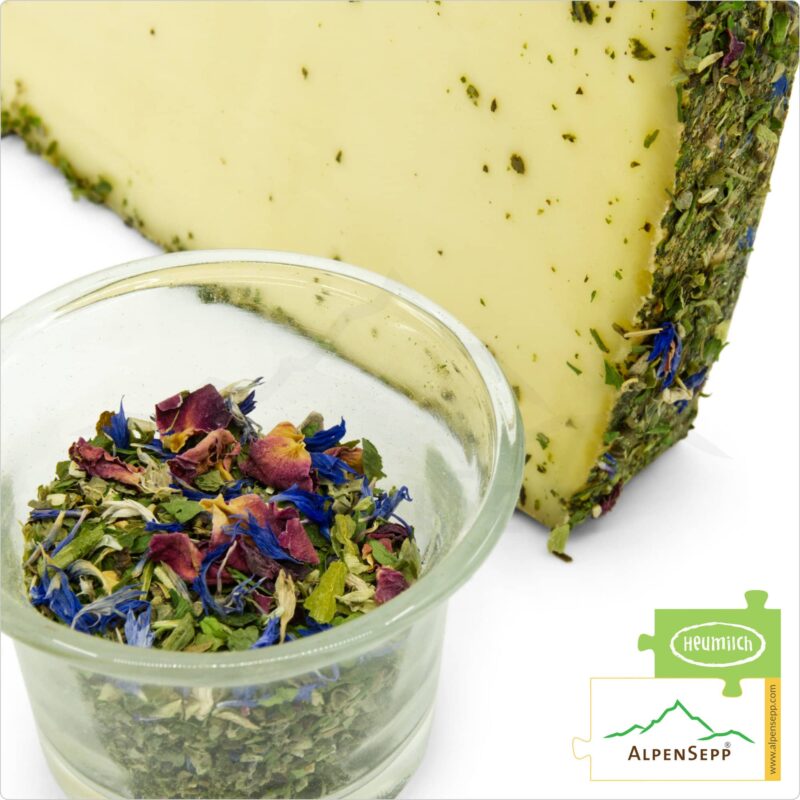 BLOSSOMS CHEESE | 100% mild and harmonious pleasure guarantee with unique flower character | Lactose-free DELUXE semi-hard Austrian cheese straight from the cheese cellar