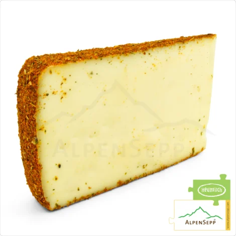 CHILI CHEESE | 100% tangy and spicy taste guarantee with a bold chili character | Lactose-free Austrian DELUXE semi-hard cheese, directly from the cheese cellar