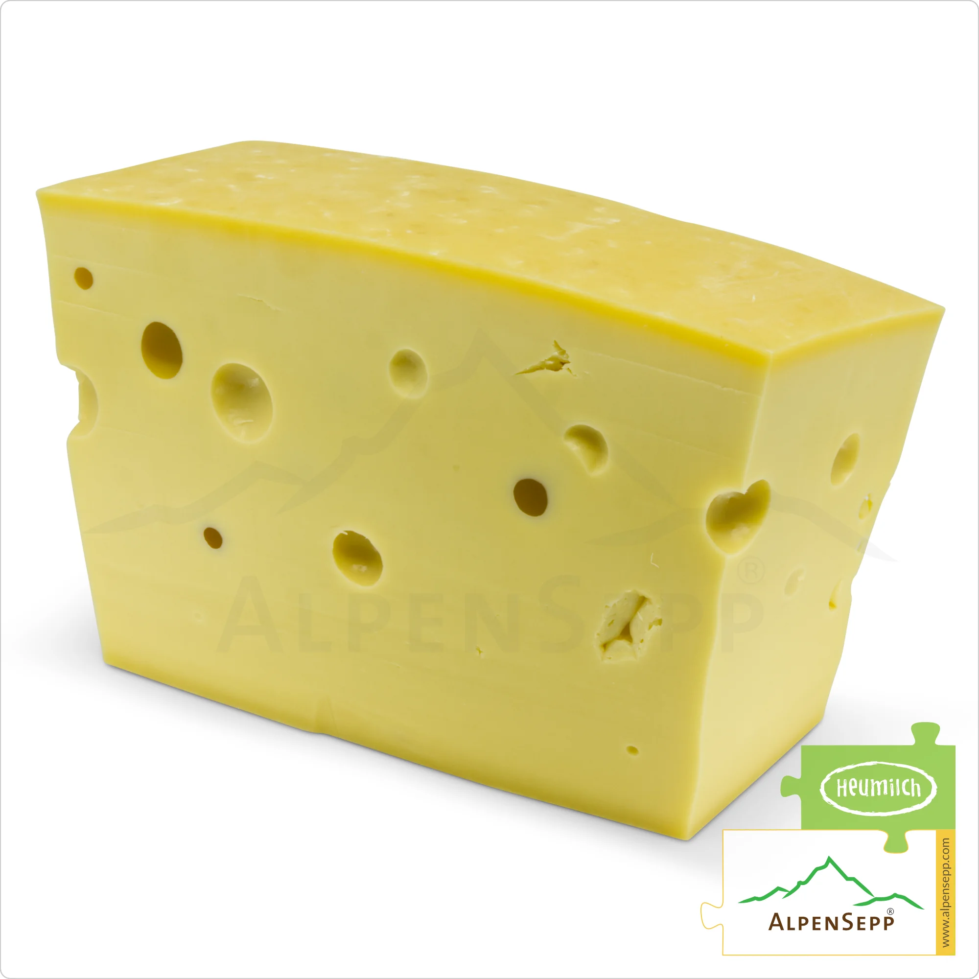 EMMENTAL CHEESE LOAF | 100% Mild Taste Guarantee | Lactose-Free Austrian Deluxe Hard-Cheese Straight from the Cheese Cellar