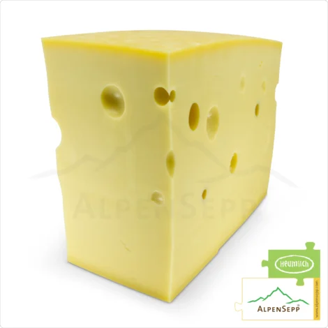 EMMENTAL CHEESE LOAF | 100% Mild Taste Guarantee | Lactose-Free Austrian Deluxe Hard-Cheese Straight from the Cheese Cellar