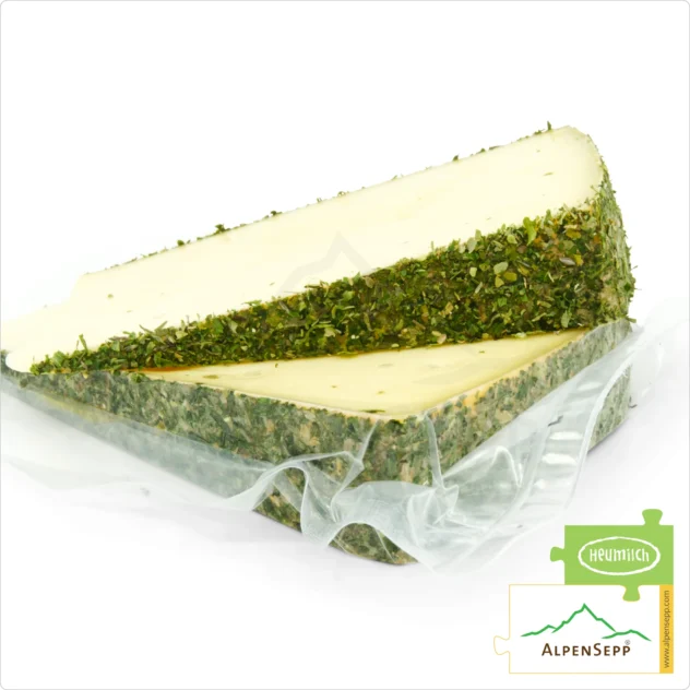 HERB CHEESE | 100% aromatic taste guarantee with a unique herb character | Lactose-free Austrian DELUXE semi-hard cheese, directly from the cheese cellar | Kräuterkäse