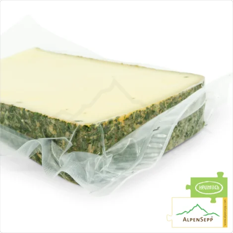 HERB CHEESE | 100% aromatic taste guarantee with a unique herb character | Lactose-free Austrian DELUXE semi-hard cheese, directly from the cheese cellar | Kräuterkäse