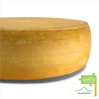 ALPS CHEESE extra spicy, Whole Wheel | SENN ALMKÄSE extra würzig | Austrian Lactose-free semi-hard cheese | 8,1 kg 9 ALPS CHEESE, extra spicy | Lactose-free Austrian PREMIUM semi-hard cheese wheel made from Alpine milk, directly from the cheese cellar | 100% tangy and spicy taste guarantee | Raclette dish recommendation!