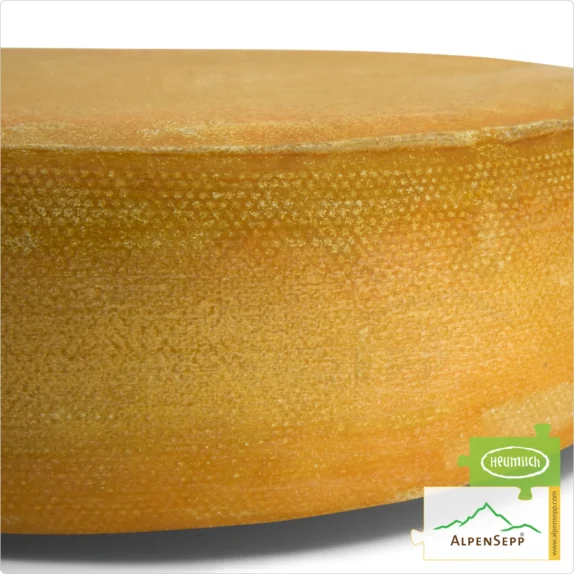 ALPS CHEESE extra spicy, Whole Wheel | SENN ALMKÄSE extra würzig | Austrian Lactose-free semi-hard cheese | 8,1 kg 8 ALPS CHEESE, extra spicy | Lactose-free Austrian PREMIUM semi-hard cheese wheel made from Alpine milk, directly from the cheese cellar | 100% tangy and spicy taste guarantee | Raclette dish recommendation!