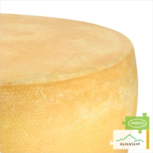 ALPS CHEESE spicy, Austrian "Swiss Type" Cheese Whole Wheel | SENN ALMKÄSE würzig Käselaib | Lactose-free semi-hard cheese | 8,1 kg 6 ALPS CHEESE WHEEL, spicy | Lactose-free PREMIUM alpine milk semi-hard cheese directly from the cheese cellar | 100% spicy and savory enjoyment guarantee | Perfect for raclette!