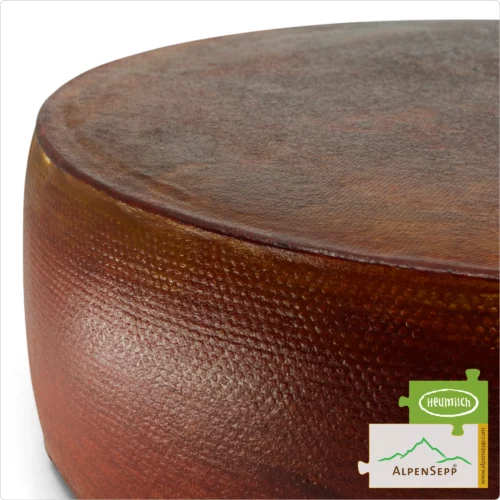 WINE CHEESE, Whole Wheel | WEINKÄSE | Austrian Lactose-free semi-hard cheese | 8,1 kg 7 WINE CHEESE Wheel | Cheese rind refined with red wine | 100% mild and harmonious Austrian cheese enjoyment guarantee | Lactose-free DELUXE Alpine cheese straight from the cheese cellar