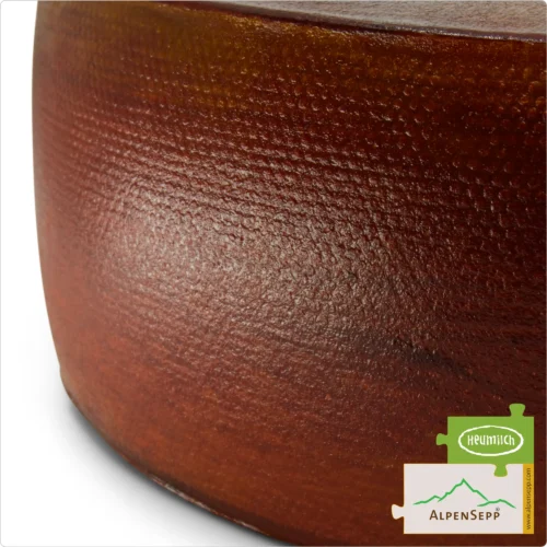 WINE CHEESE, Whole Wheel | WEINKÄSE | Austrian Lactose-free semi-hard cheese | 8,1 kg 8 WINE CHEESE Wheel | Cheese rind refined with red wine | 100% mild and harmonious Austrian cheese enjoyment guarantee | Lactose-free DELUXE Alpine cheese straight from the cheese cellar