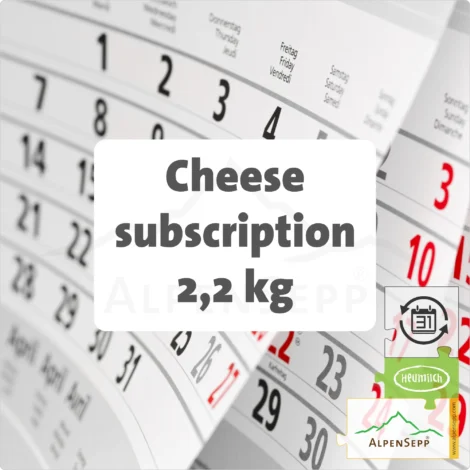 MOUNTAIN CHEESE AND ALPINE CHEESE Subscription - 2,2 kg | Rotating Lactose-Free Cheese Variety | With Flexible Subscription Duration