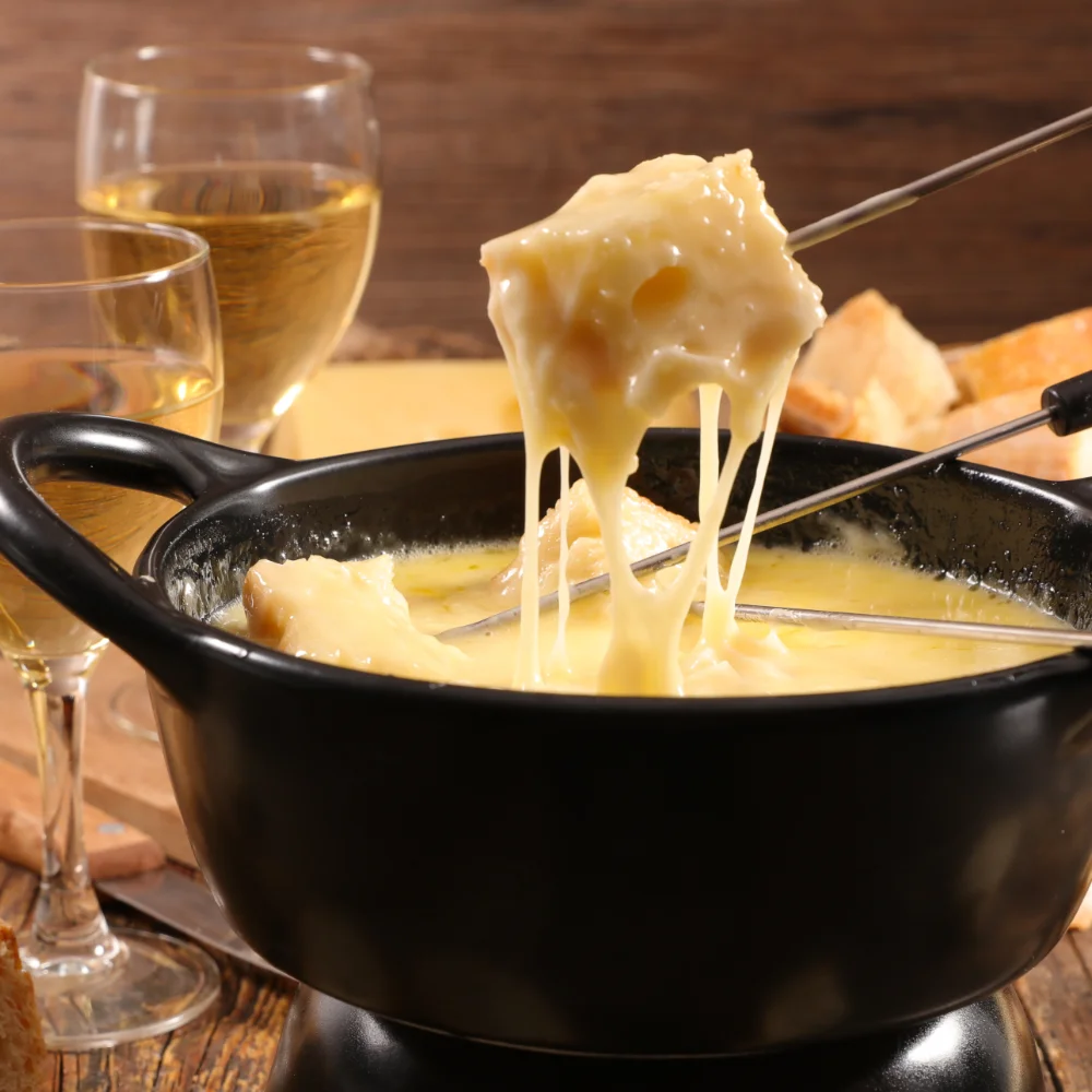 Cheese fondue christmas