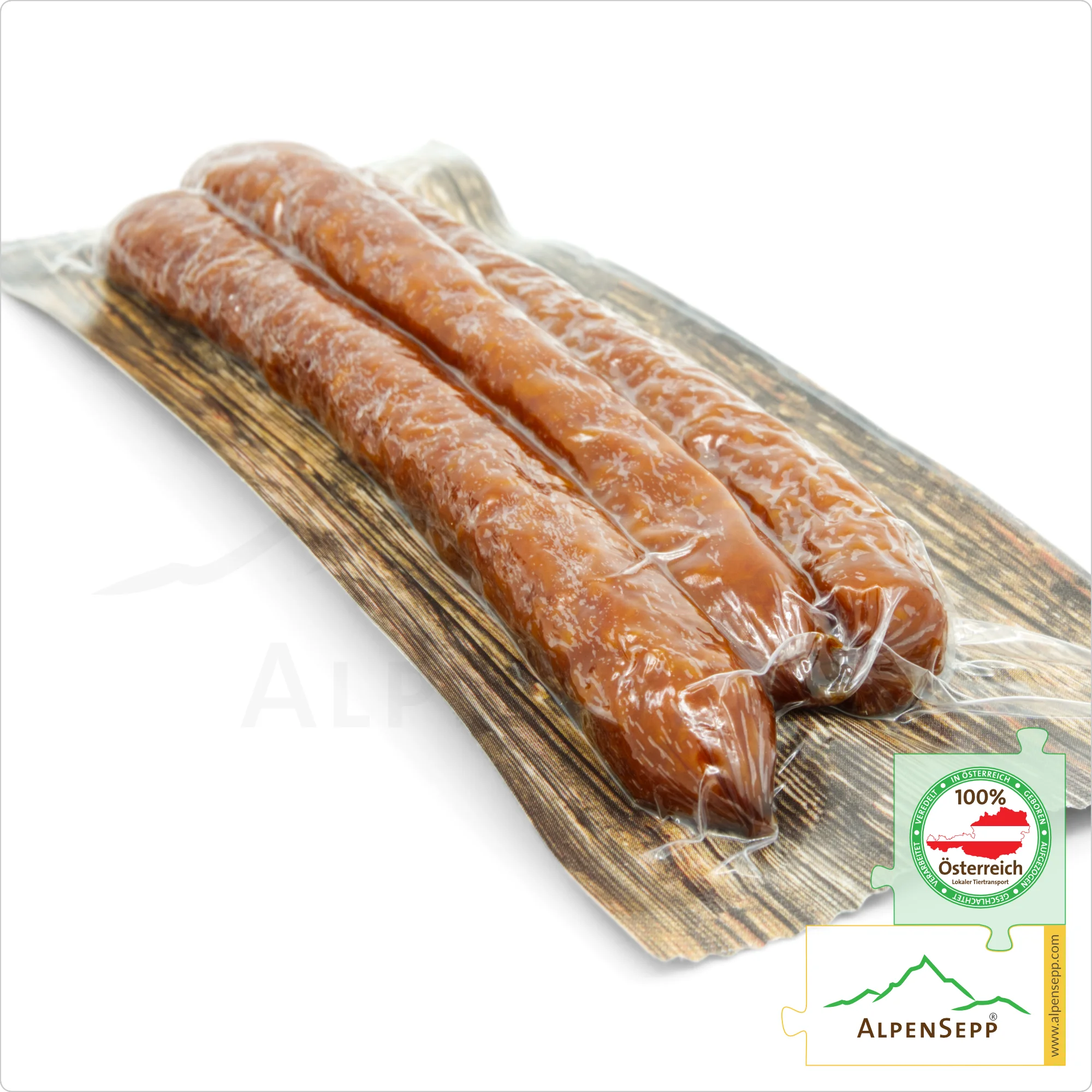 MOUNTAIN RACER Snack Sausage | PREMIUM Crunchy Sausage with Mild Spice Blend | 3 Pieces