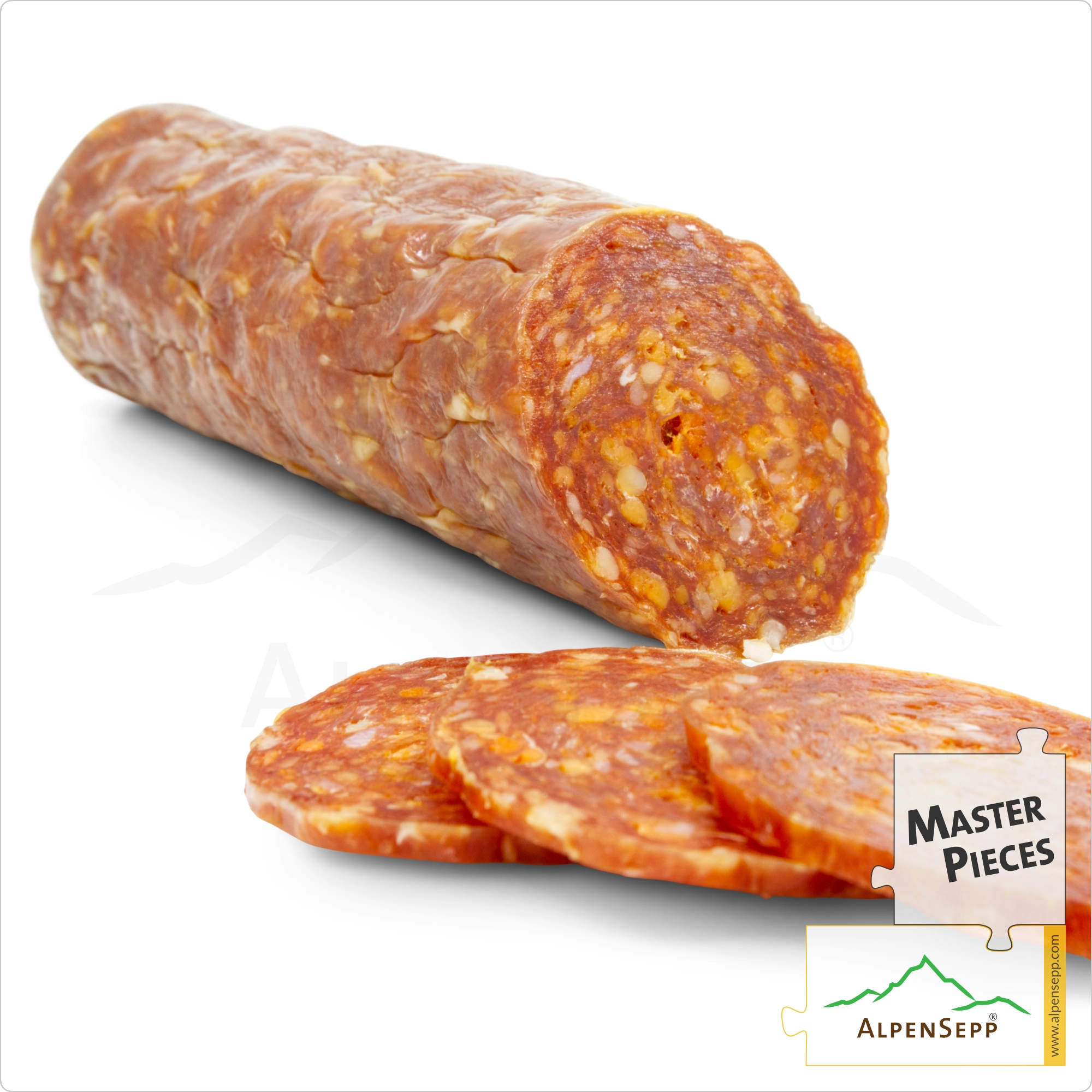 PEPERONCINO SALAMI | Chili salami made from pork | Spicy-aromatic PREMIUM sausage variety | 1 stick