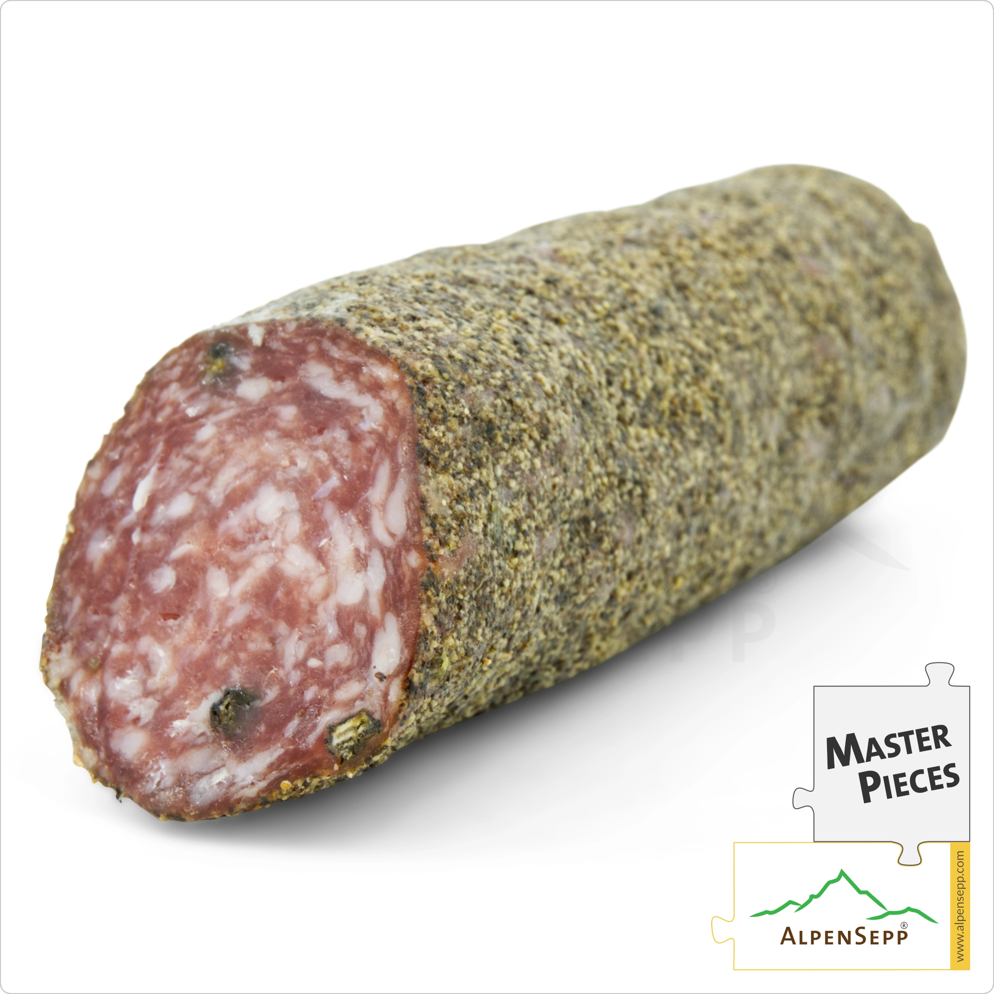 PEPPER SALAMI | Delicately aromatic salami made from pork | PREMIUM sausage variety | 1 stick