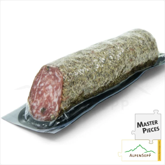 PEPPER SALAMI | PFEFFERSALAMI | Delicately aromatic salami made from pork | PREMIUM sausage variety | 1 stick 9 PEPPER SALAMI | Delicately aromatic salami made from pork | PREMIUM sausage variety | 1 stick