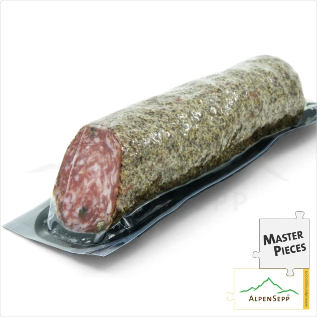 PEPPER SALAMI | Delicately aromatic salami made from pork | PREMIUM sausage variety | 1 stick