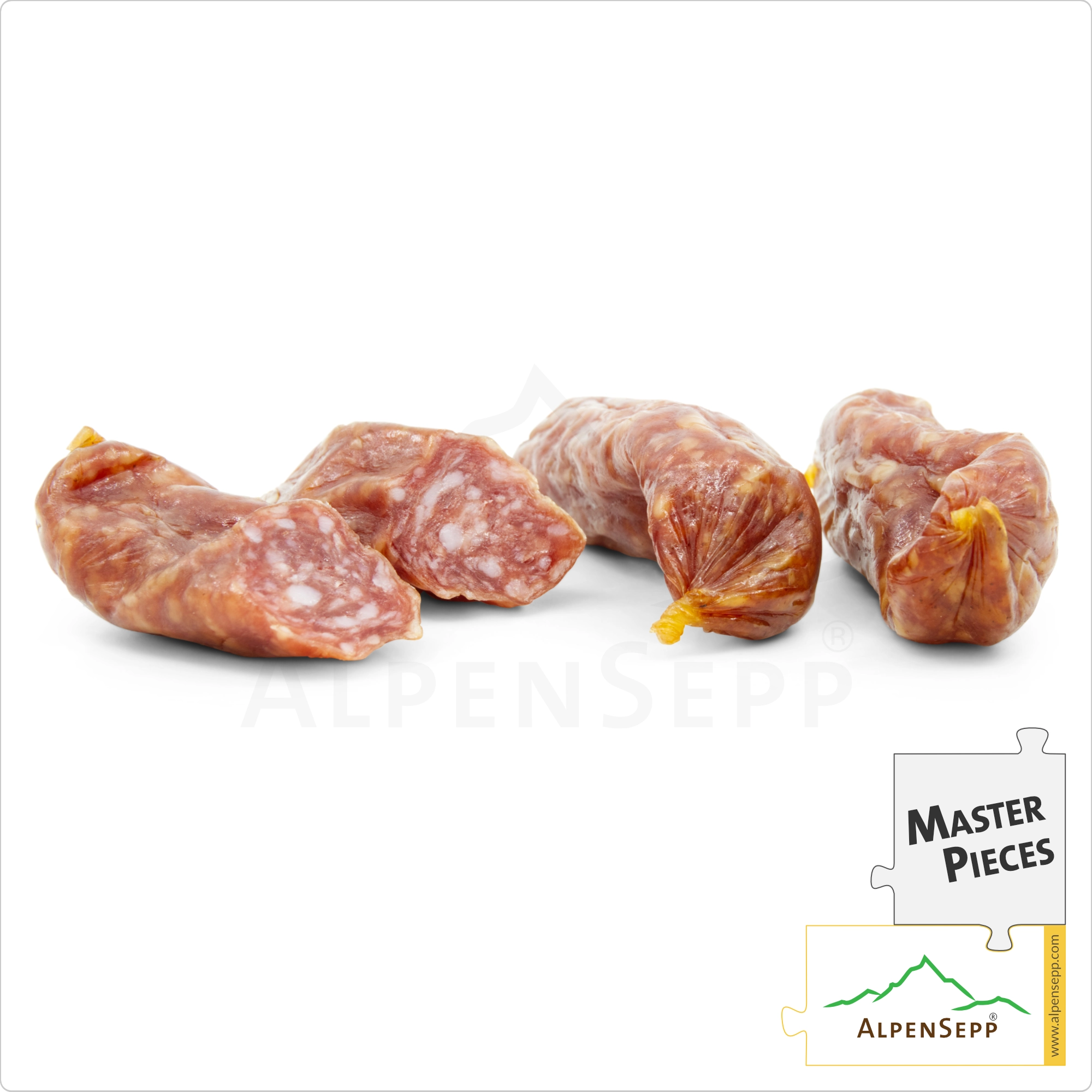 SALAMI BITER CLASSIC | Mild Snack Sausage made from Pork | Mild-Spicy PREMIUM Sausage Variety | 4 Pieces