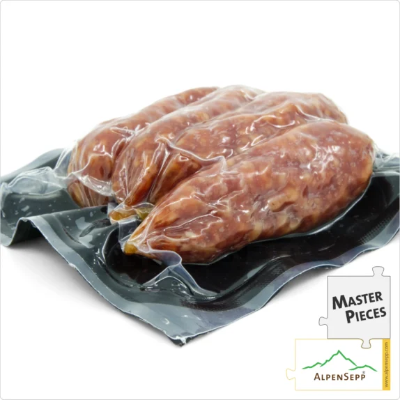 SALAMI BITER CLASSIC | SALAMI BEISSERLE | Mild Snack Sausage made from Pork | Mild-Spicy PREMIUM Sausage Variety | 4 Pieces 9 SALAMI BITER CLASSIC | Mild Snack Sausage made from Pork | Mild-Spicy PREMIUM Sausage Variety | 4 Pieces