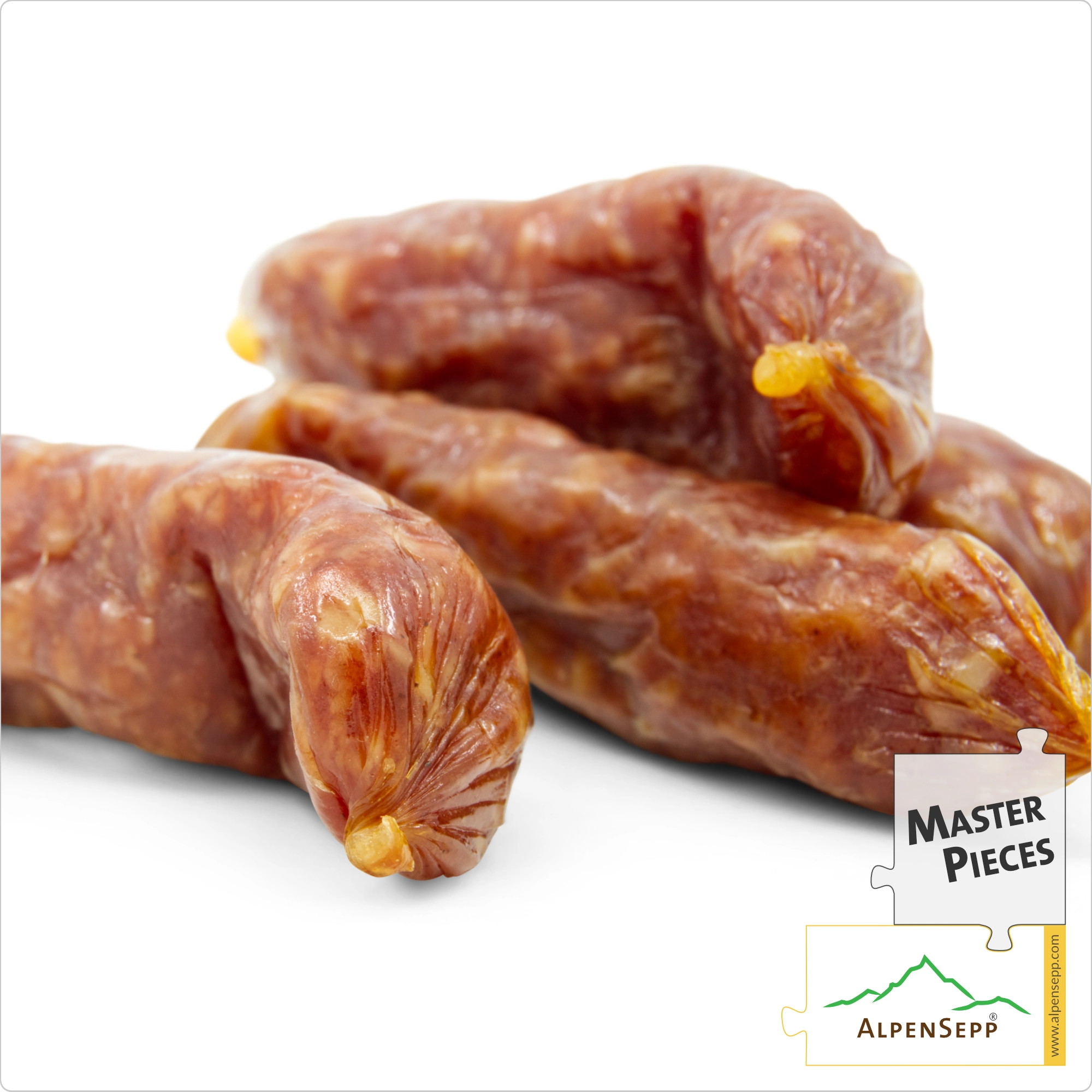 SALAMI BITER CLASSIC | Mild Snack Sausage made from Pork | Mild-Spicy PREMIUM Sausage Variety | 4 Pieces