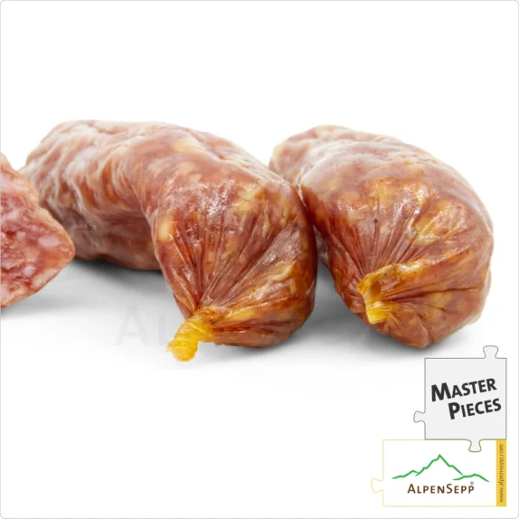 SALAMI BITER CLASSIC | SALAMI BEISSERLE | Mild Snack Sausage made from Pork | Mild-Spicy PREMIUM Sausage Variety | 4 Pieces 8 SALAMI BITER CLASSIC | Mild Snack Sausage made from Pork | Mild-Spicy PREMIUM Sausage Variety | 4 Pieces
