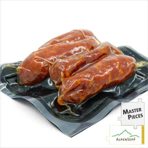 SALAMI BITER HOT | SALAMI BEISSERLE | Spicy snack sausage with chili made from pork | Savory PREMIUM sausage variety | 4 pieces 9 SALAMI BITER HOT | Spicy snack sausage with chili made from pork | Savory PREMIUM sausage variety | 4 pieces