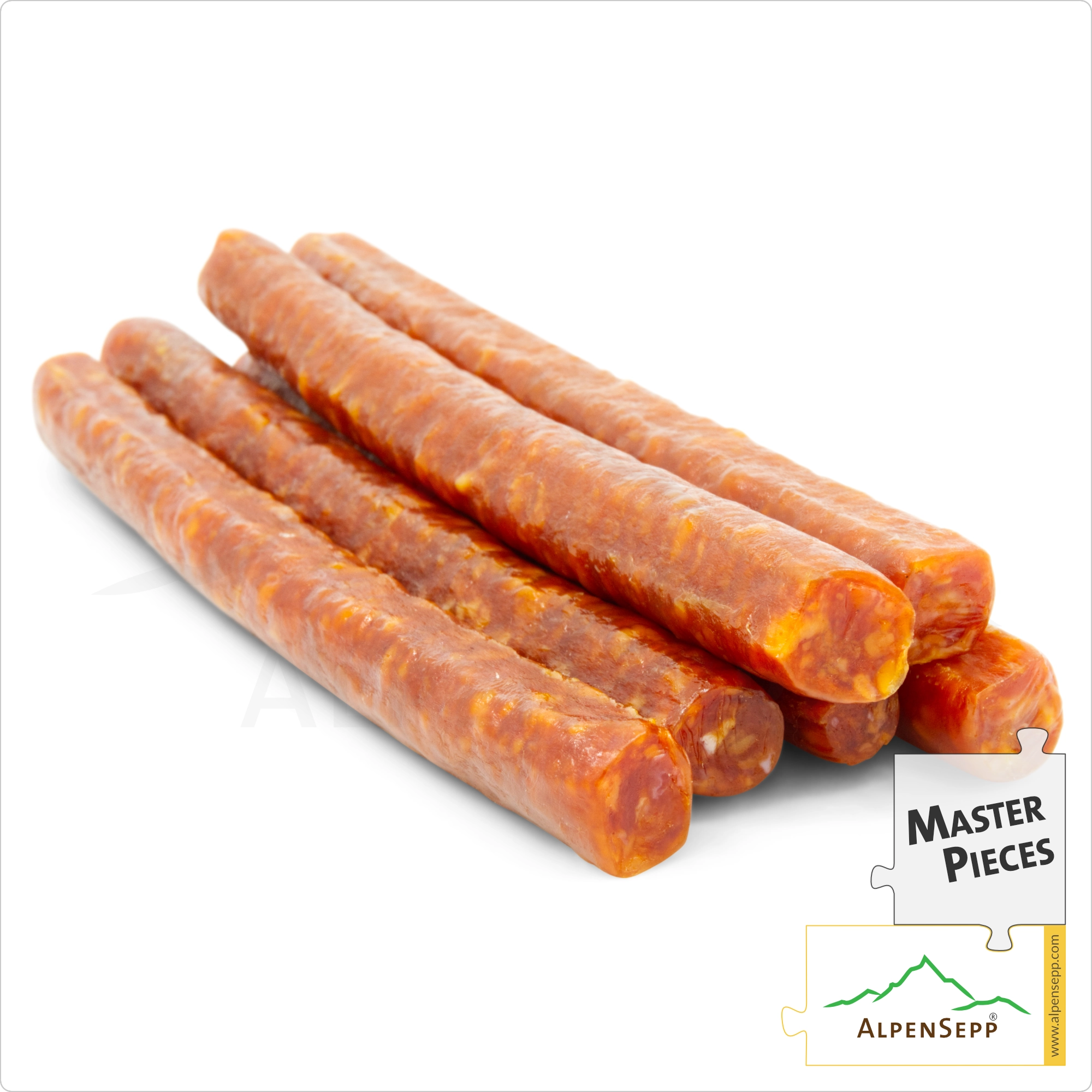 SALAMI STICKS SPICY | Mini Salami Sausages made from Pork | PREMIUM Sausage Variety | 6 Pieces