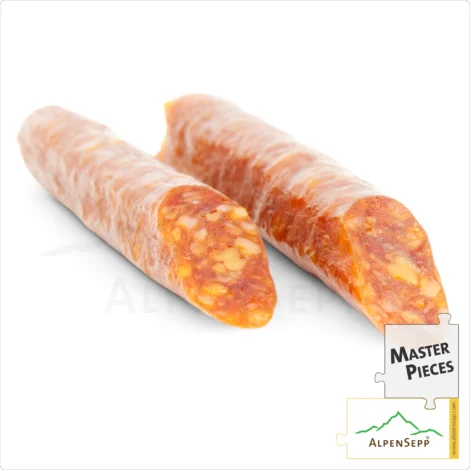 SALAMI STICKS SPICY | Mini Salami Sausages made from Pork | PREMIUM Sausage Variety | 6 Pieces