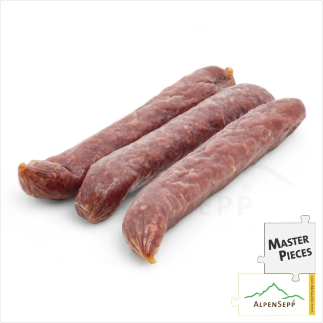 BEEF WURZEN | smoked Kaminwurz made from 100% beef | mild-spicy PREMIUM sausage | 3 pieces